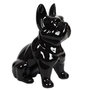 Voir la diapositive 1 : Paris Prix Statuette Déco en Céramique  Bulldog  30cm Noir