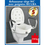 Voir la diapositive 4 : Wenko Rehausseur avec poignées pour abattant WC Secura - Plastique - Blanc