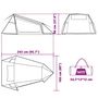 Voir la diapositive 6 : VIDAXL Tente de camping tunnel 2 personnes bleu impermeable