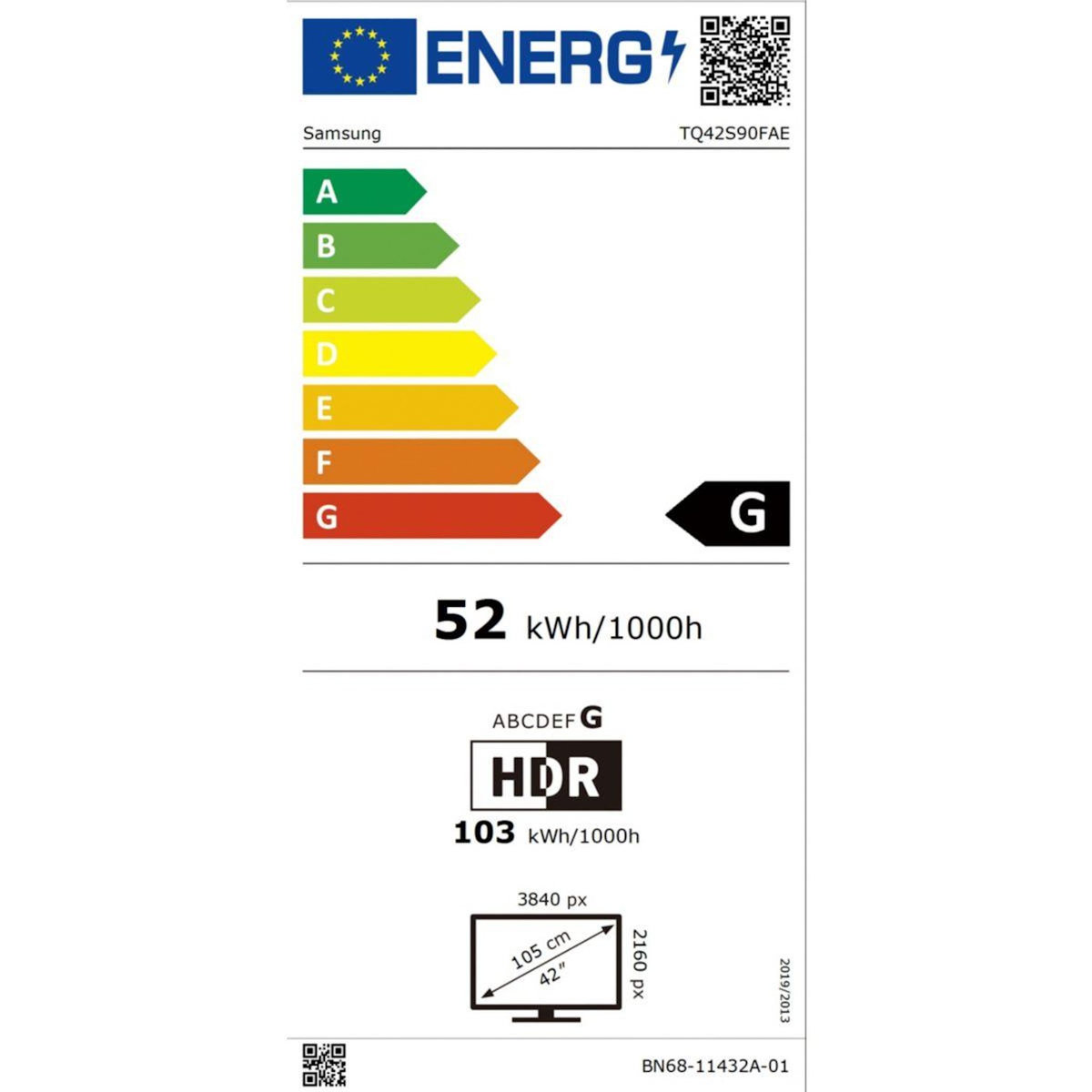 Samsung TV OLED TQ42S90F 2025-42 pouces (105cm)
