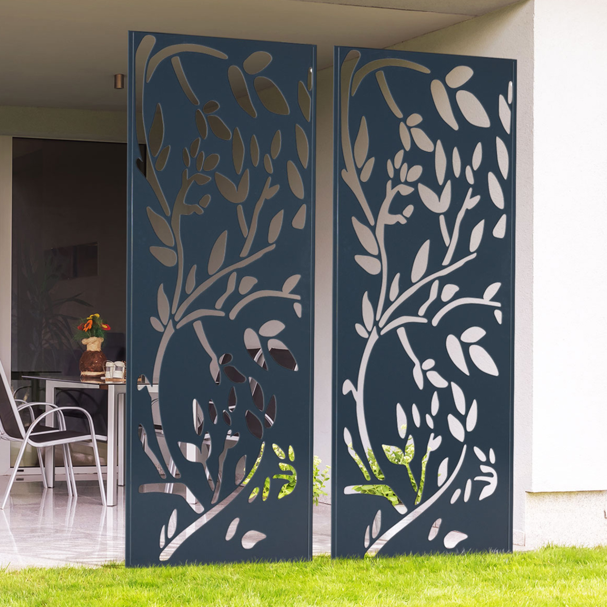 Voir la diapositive 2 : ID MARKET Panneau décoratif universel 150 x 50 cm lis gris