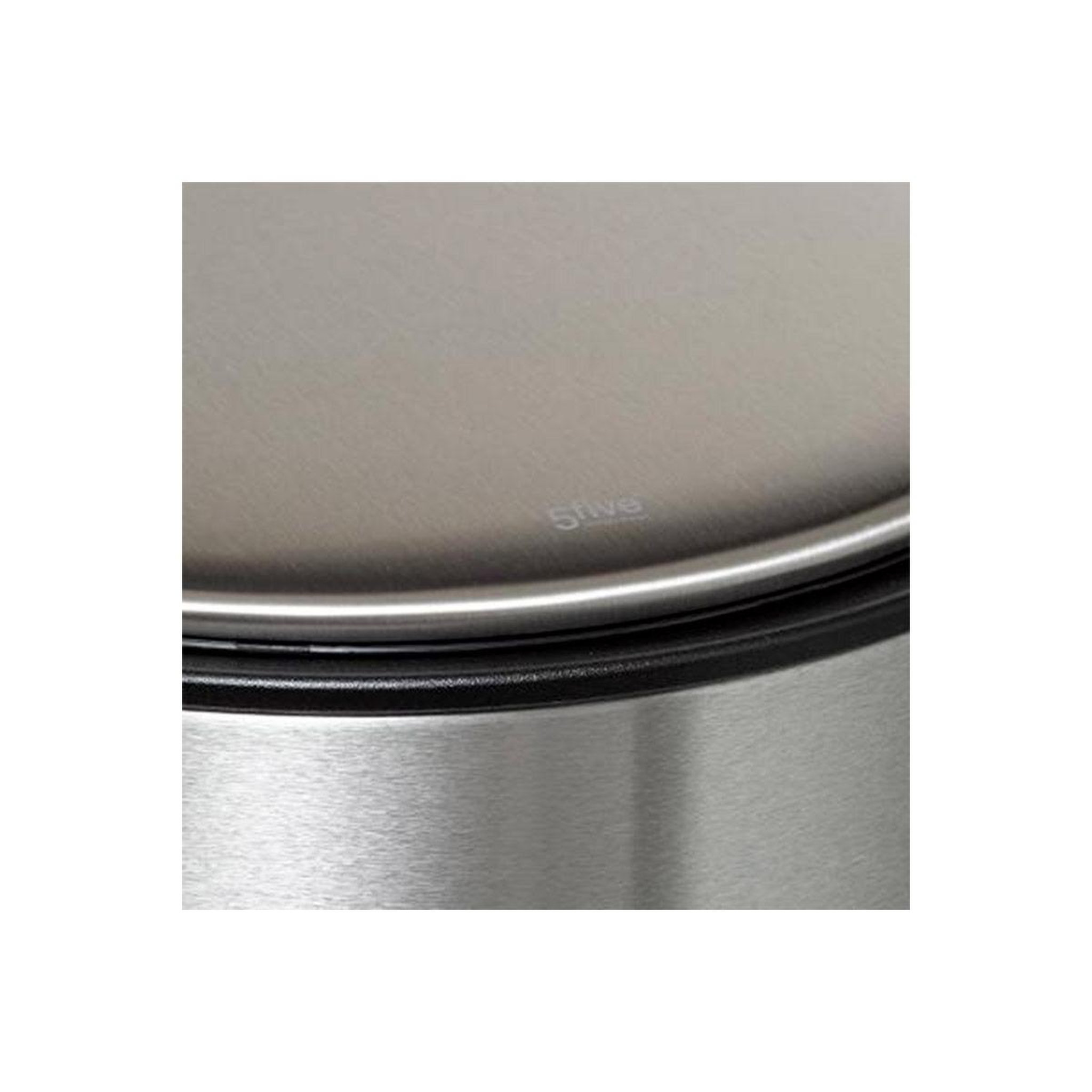 Voir la diapositive 5 : FIVE Poubelle de cuisine en métal  delta  30l inox