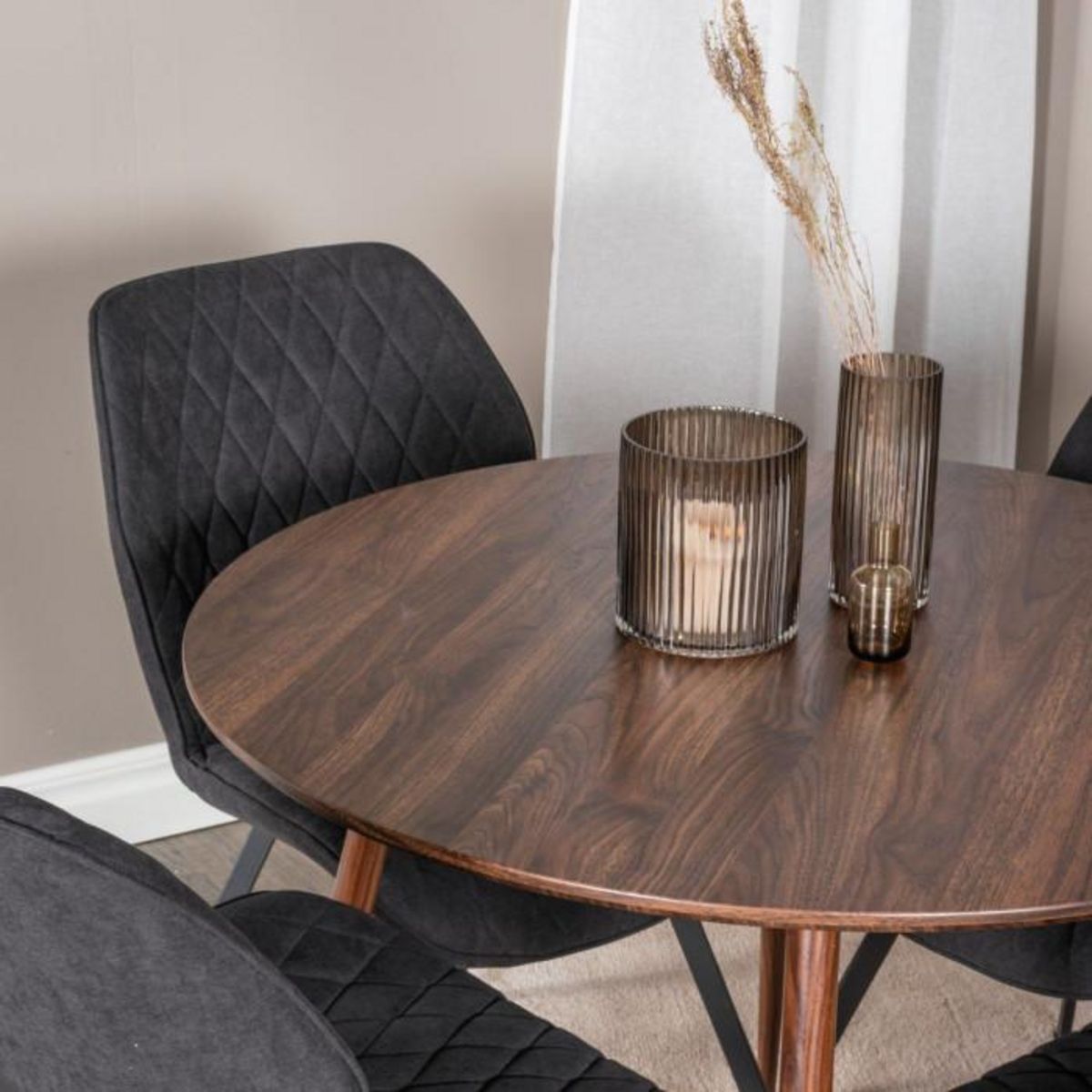 Paris Prix Table à Manger Ronde  Plaza  100cm Noyer