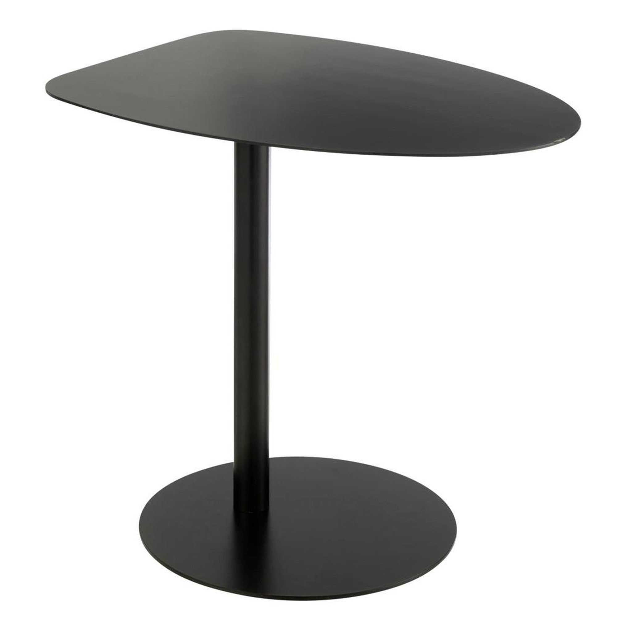 J-LINE Table d'Appoint en Métal  Ice  55cm Noir