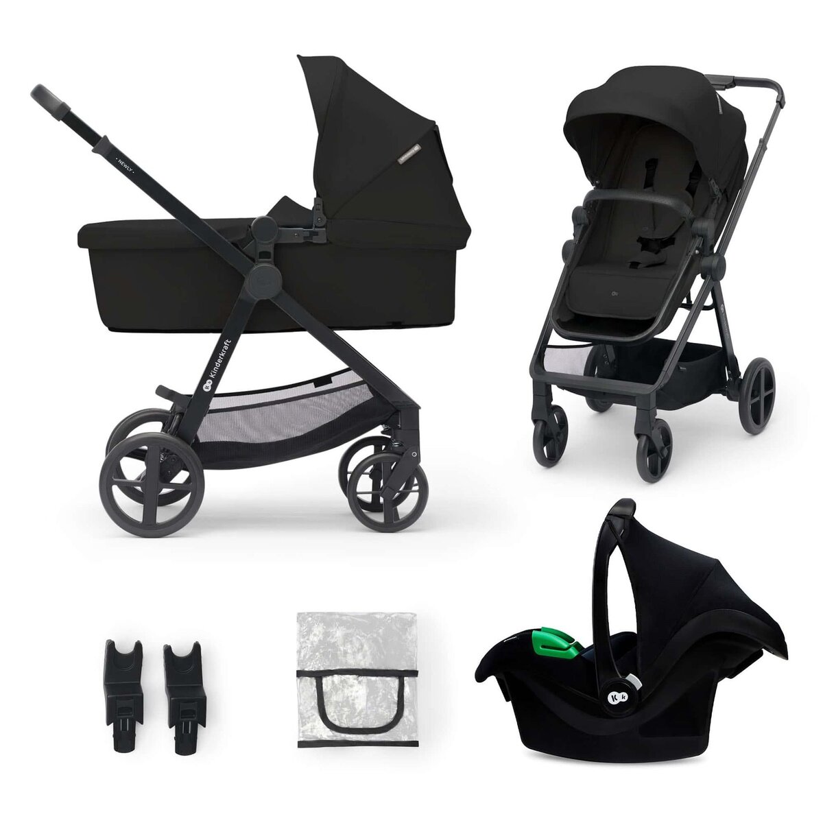 KINDERKRAFT Poussette trio newly pratique et confortable