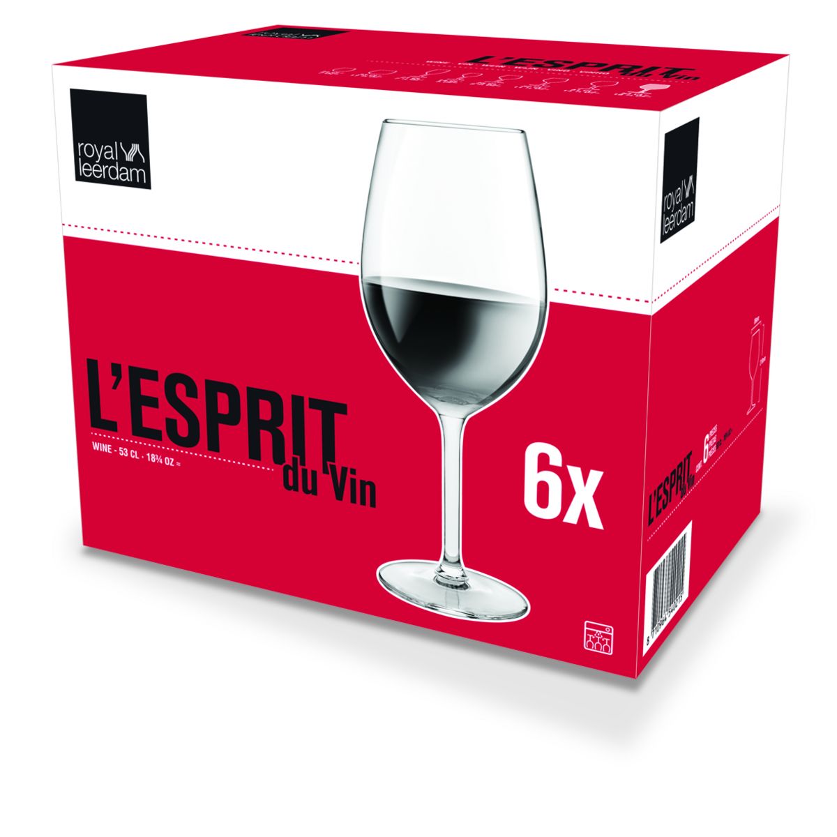 Lot de 6 verres à pied 32CL ESPRIT DU VIN