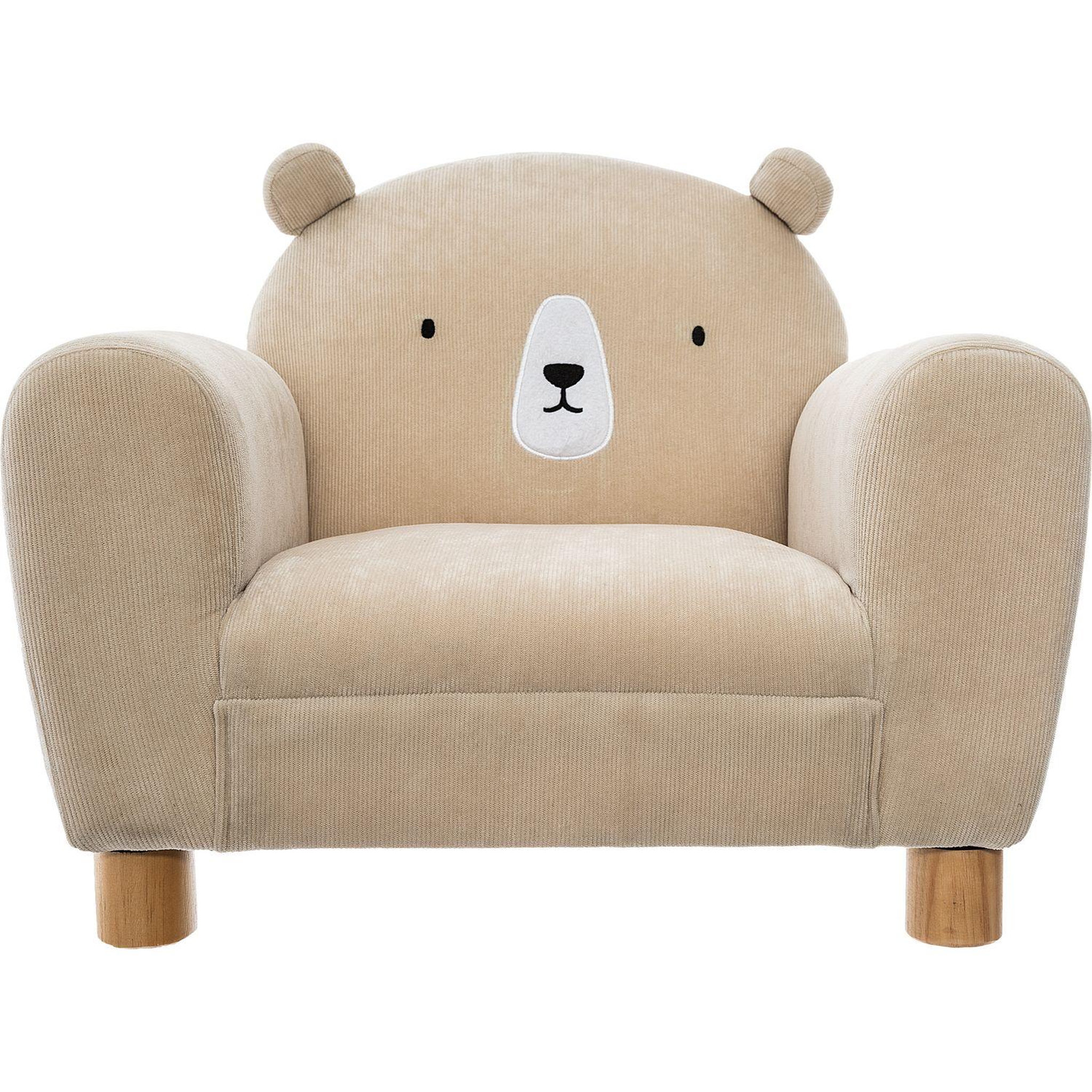 Voir la diapositive 2 : Atmosphera Kids Fauteuil enfant design bois ours - beige