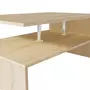 VIDAXL Table basse en agglomere 90 x 59 x 42 cm Chene