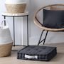 Voir la diapositive 2 : STOF Coussin de sol 45x45x10cm gris anthracite 100% coton