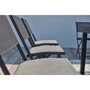 Voir la diapositive 4 : CONCEPT USINE Salon de jardin 8 places en aluminium gris foncé CUALICA