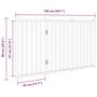 Voir la diapositive 6 : VIDAXL Barriere pour chien pliable 3 panneaux 150 cm bois sapin massif