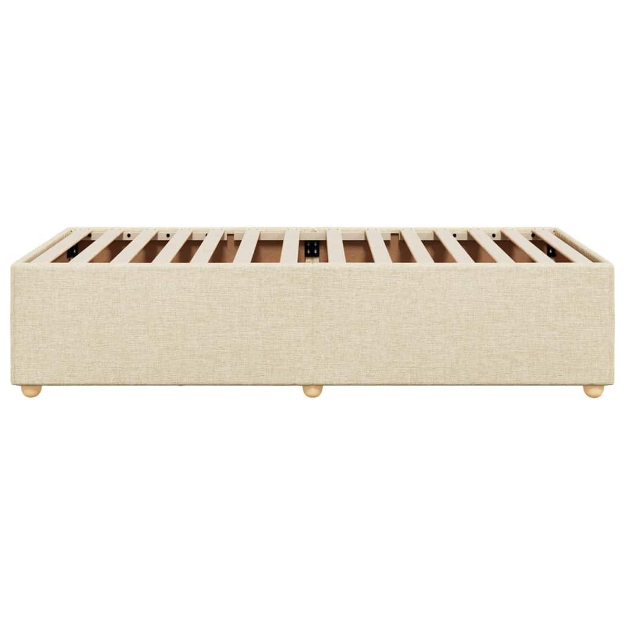 Voir la diapositive 5 : VIDAXL Cadre de lit sans matelas creme 90x190 cm tissu