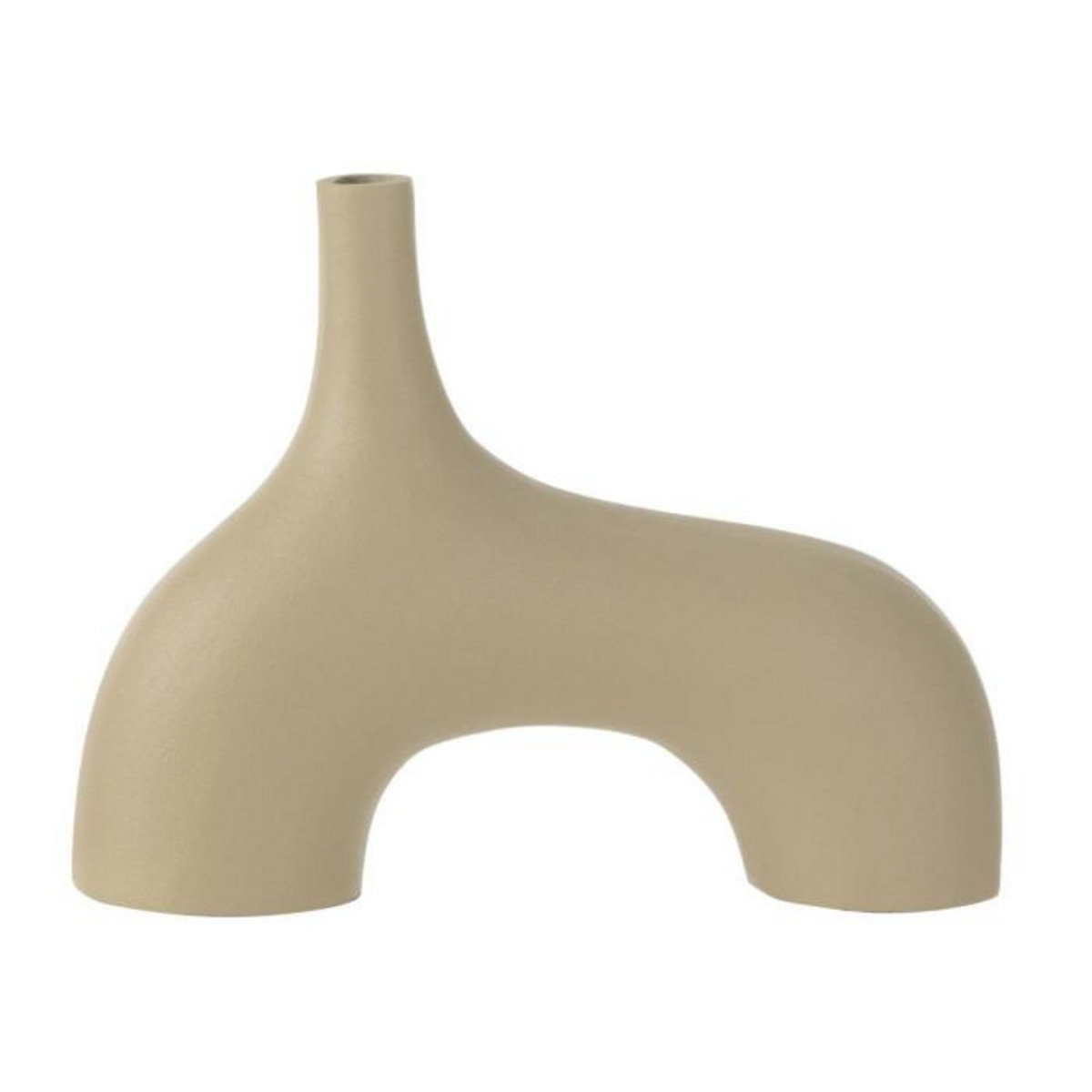 Paris Prix Vase Design en Aluminium  Zihao  25cm Ivoire