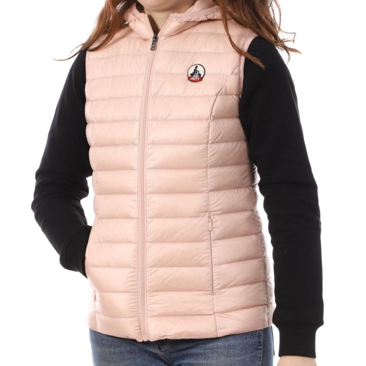 Gilet rose pale femme hot sale