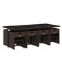 Voir la diapositive 3 : VIDAXL Ensemble a manger de jardin avec coussins 13 pcs marron rotin