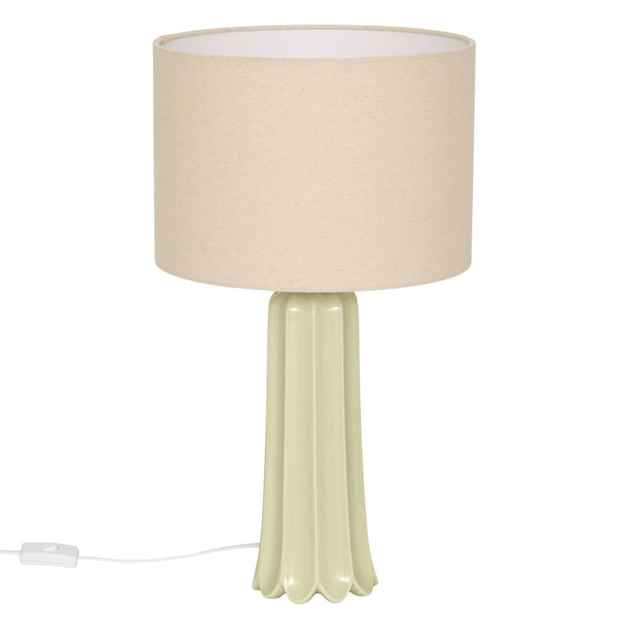 ATMOSPHERA Lampe à Poser Fleur  Vinny  55cm Vert