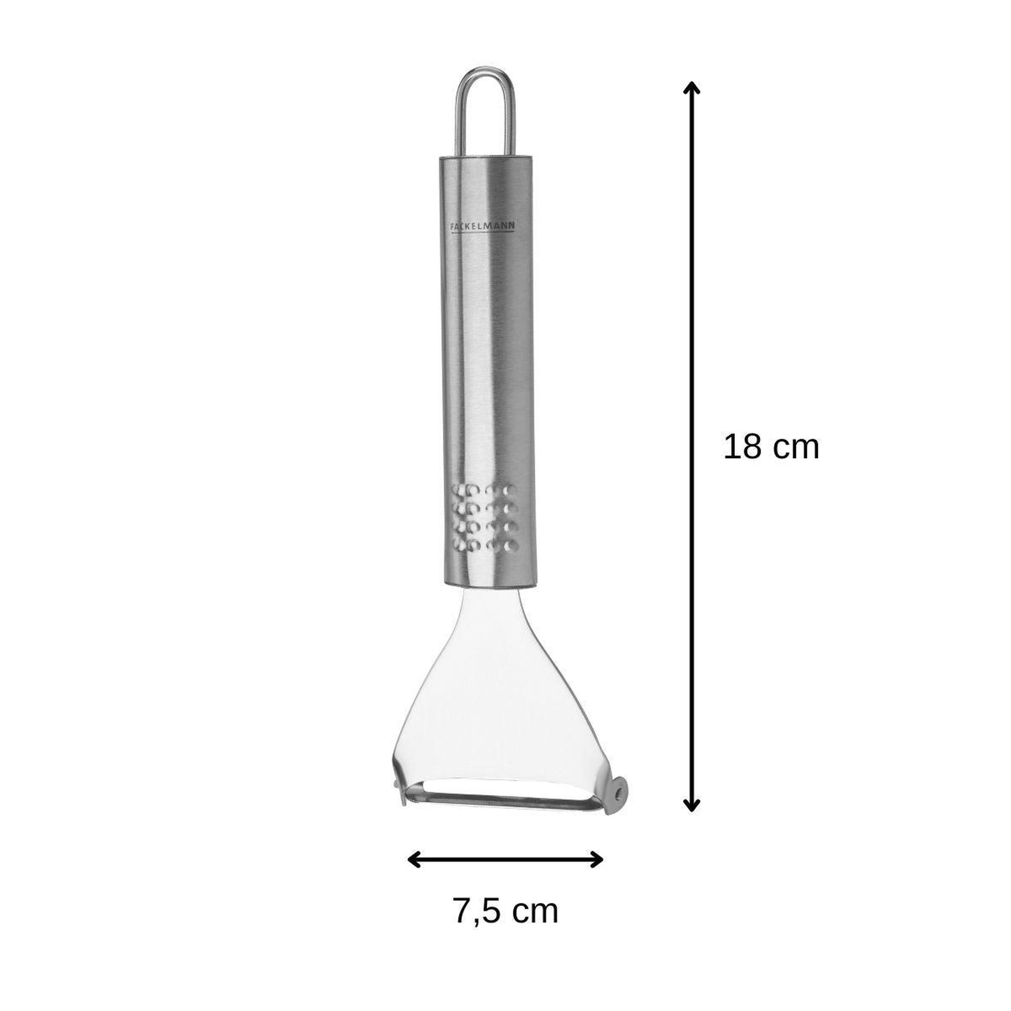 Voir la diapositive 3 : Fackelmann Rasoir à légumes inox 18 cm fackelmann ovale