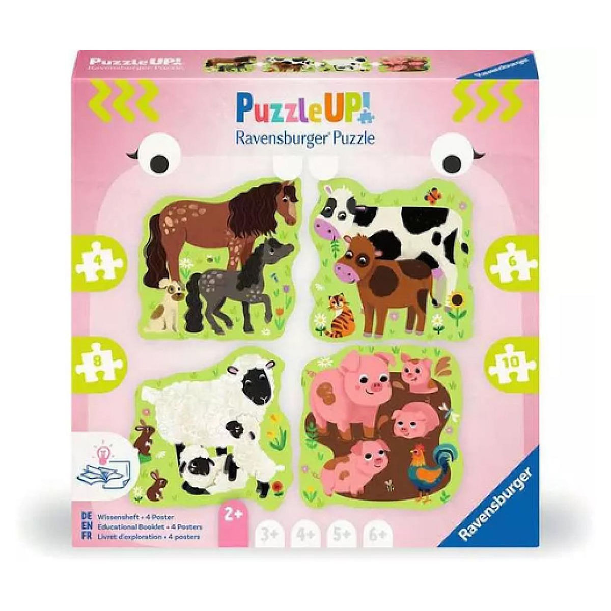 RAVENSBURGER Puzzle Up! Les animaux de la ferme