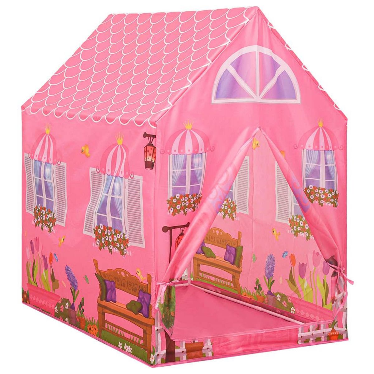 VIDAXL Tente de jeu pour enfants avec 250 balles Rose 69x94x104 cm