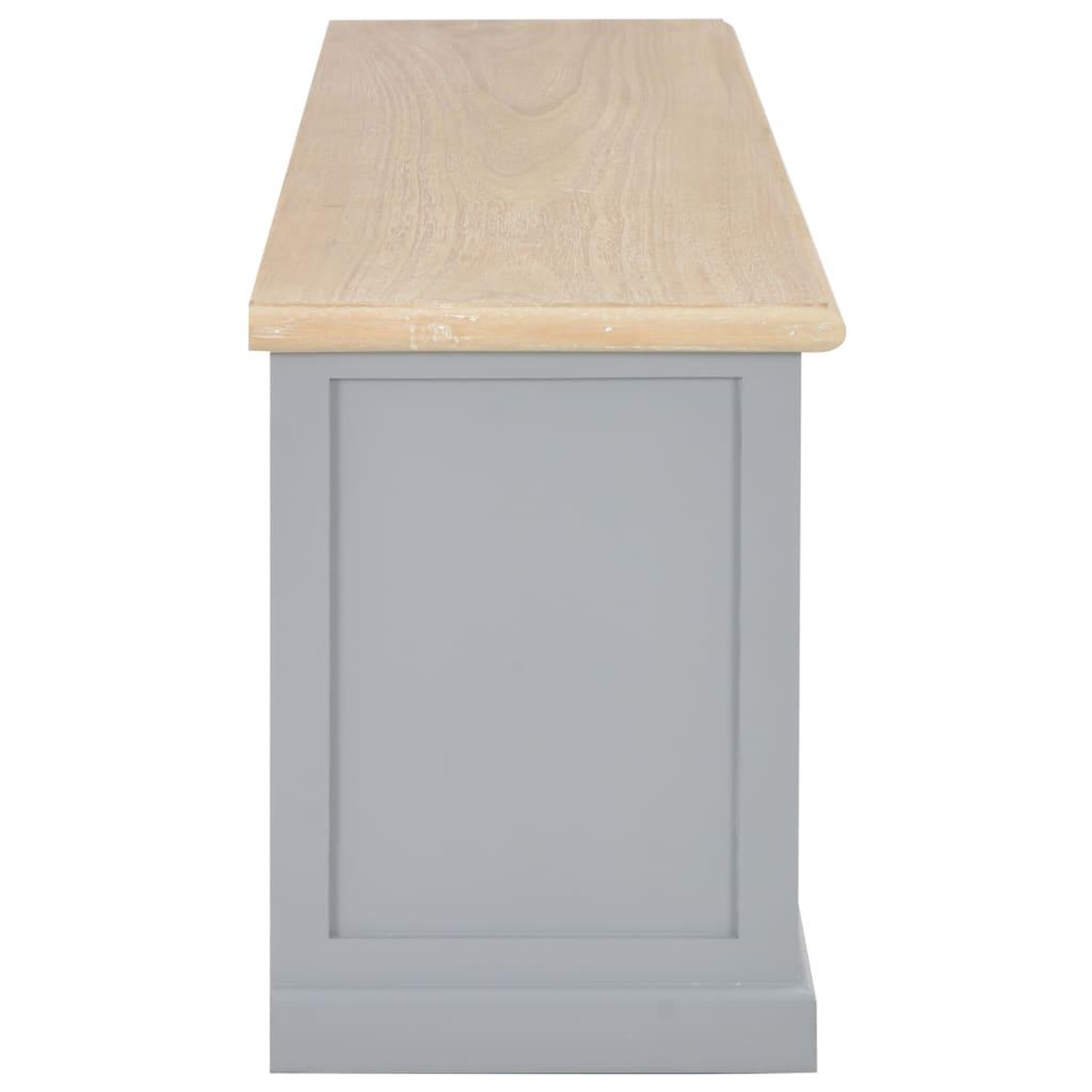 Voir la diapositive 4 : VIDAXL Meuble TV Gris 120x30x40 cm Bois