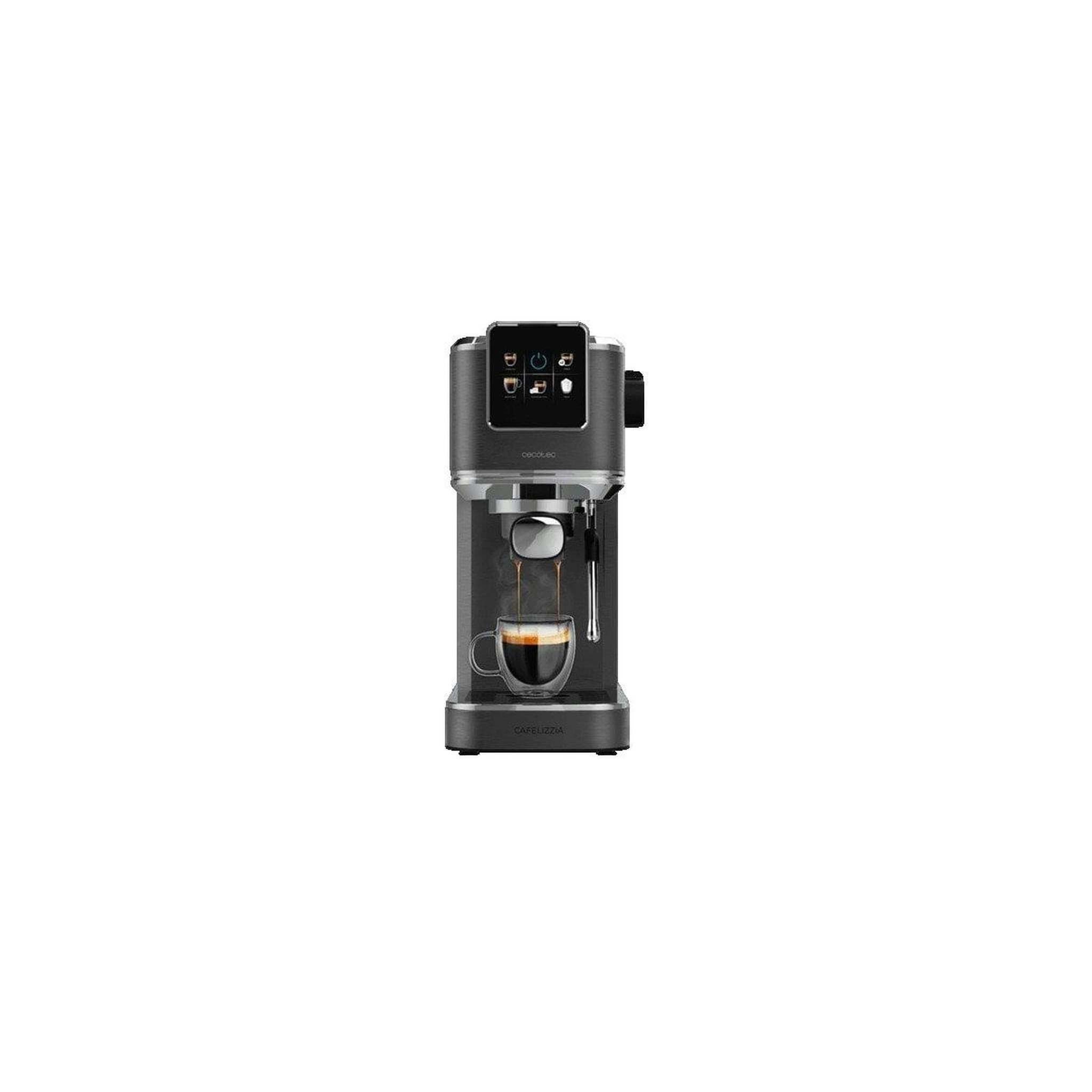 CECOTEC Cafetière Expresso manuelle Cecotec Cafelizzia ColdBrew 20 bars écran tactile moderne en acier