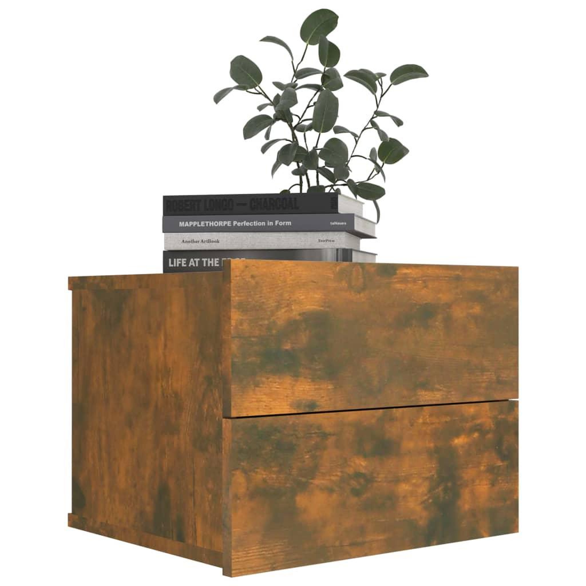 Voir la diapositive 3 : VIDAXL Tables de chevet 2 pcs Chene fume 40x30x30 cm Bois d'ingenierie