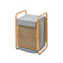 Voir la diapositive 1 : Wenko Panier à linge en bambou Bahari - 40 x H. 60 cm - Gris