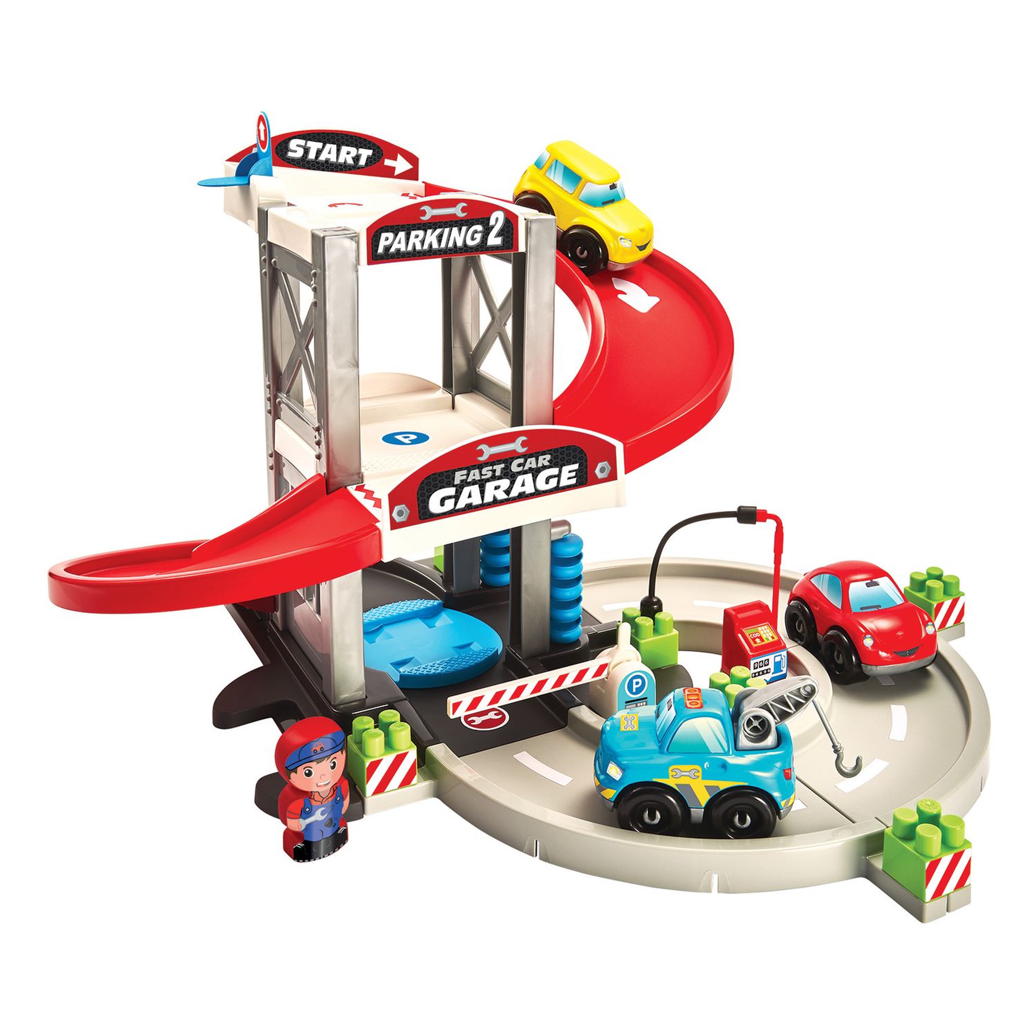 Voir la diapositive 1 : ECOIFFIER Jeu de construction - Garage ABRIQUE