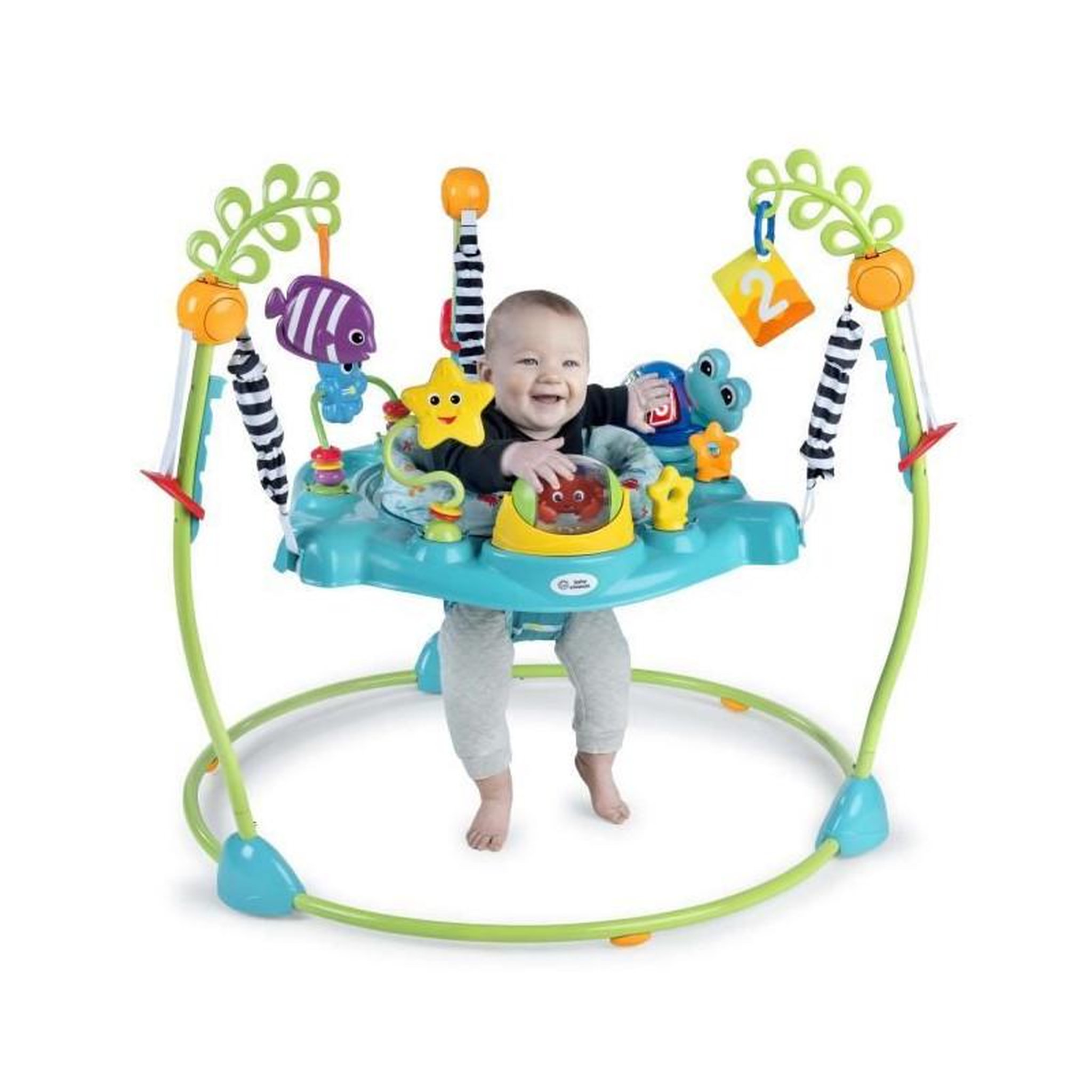 BABY EINSTEIN BABY EINSTEIN Ocean Explorers Curiosity Cove aire d'éveil éducative 2 en 1 et jouet au sol, poids maximum 11kg, des 6 mois