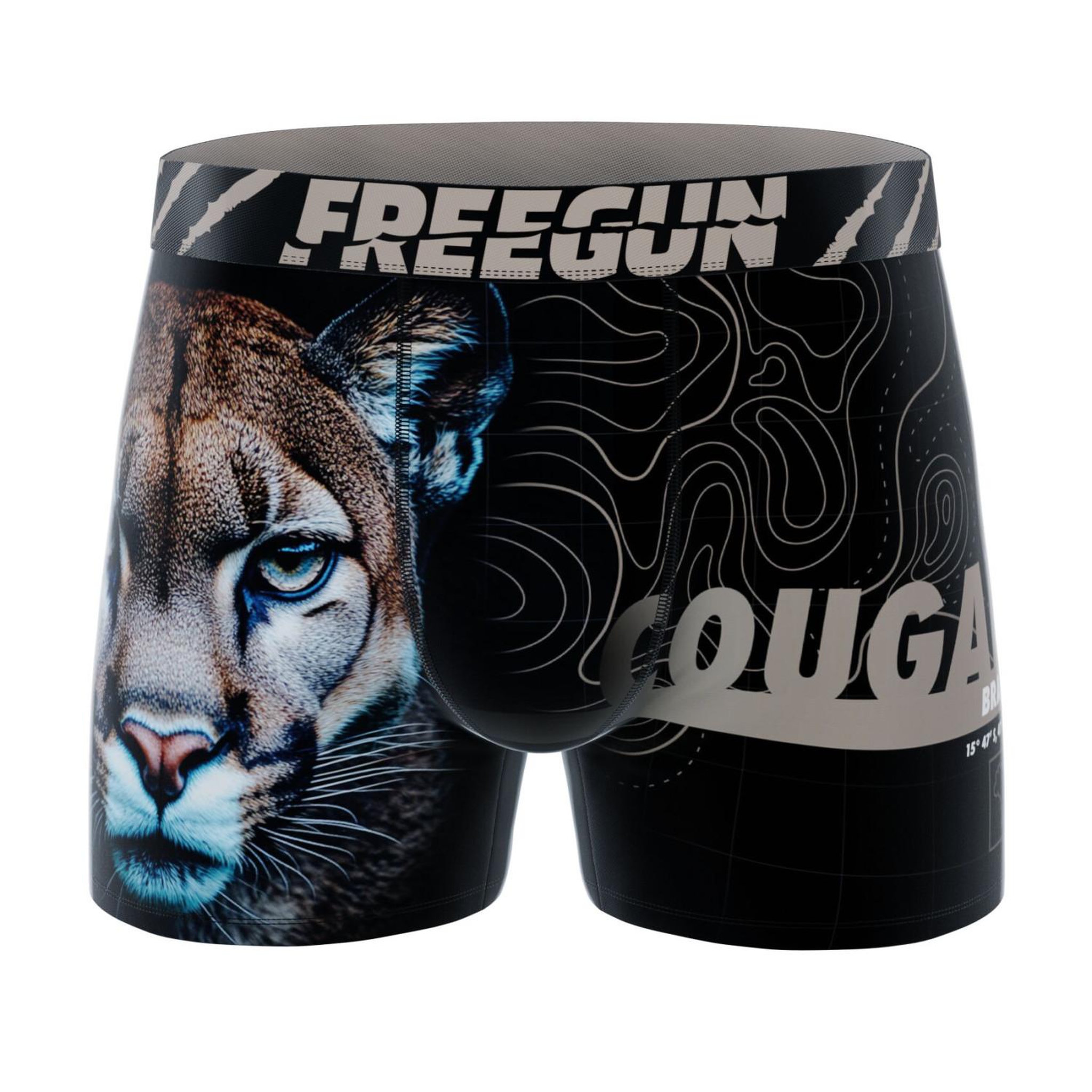 Voir la diapositive 5 : FREEGUN Lot de 3 boxers enfant wild life