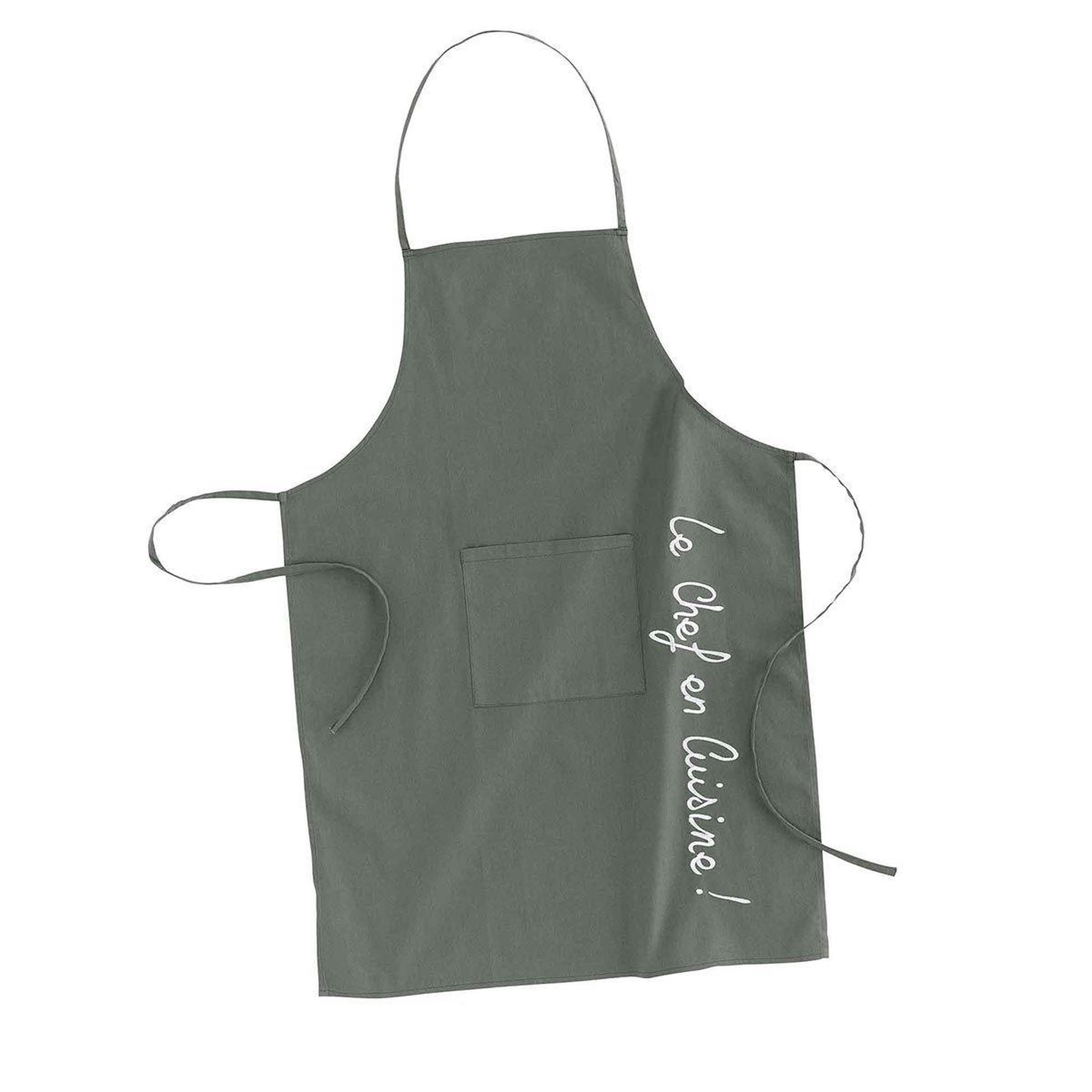 Douceur d'Intérieur Tablier de cuisine  cuistot  84cm kaki