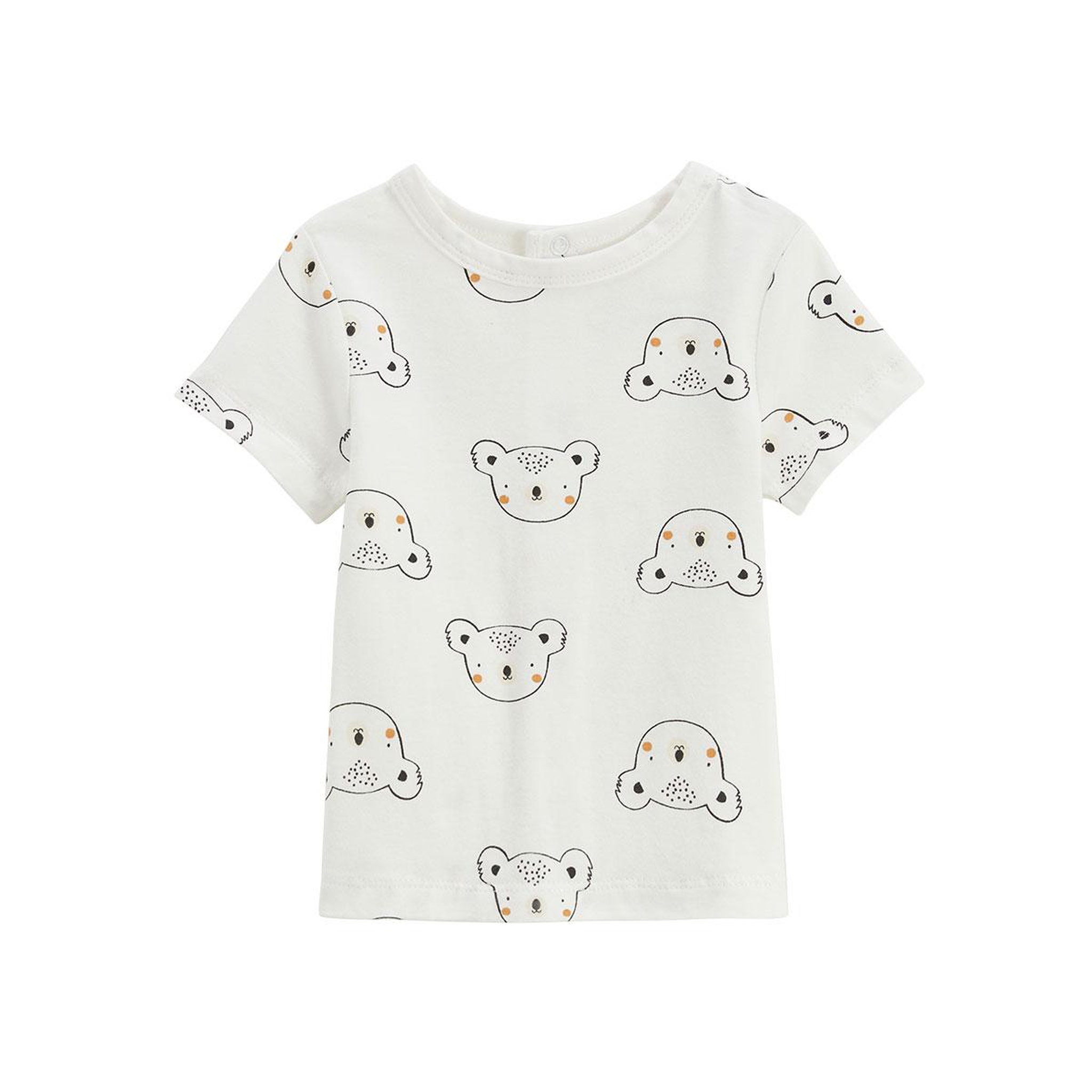 Voir la diapositive 4 : Petit Béguin Ensemble salopette bébé en coton gaufré et t-shirt mini rêve