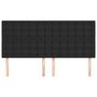 Voir la diapositive 3 : VIDAXL Tetes de lit 4 pcs Noir 80x5x78/88 cm Similicuir
