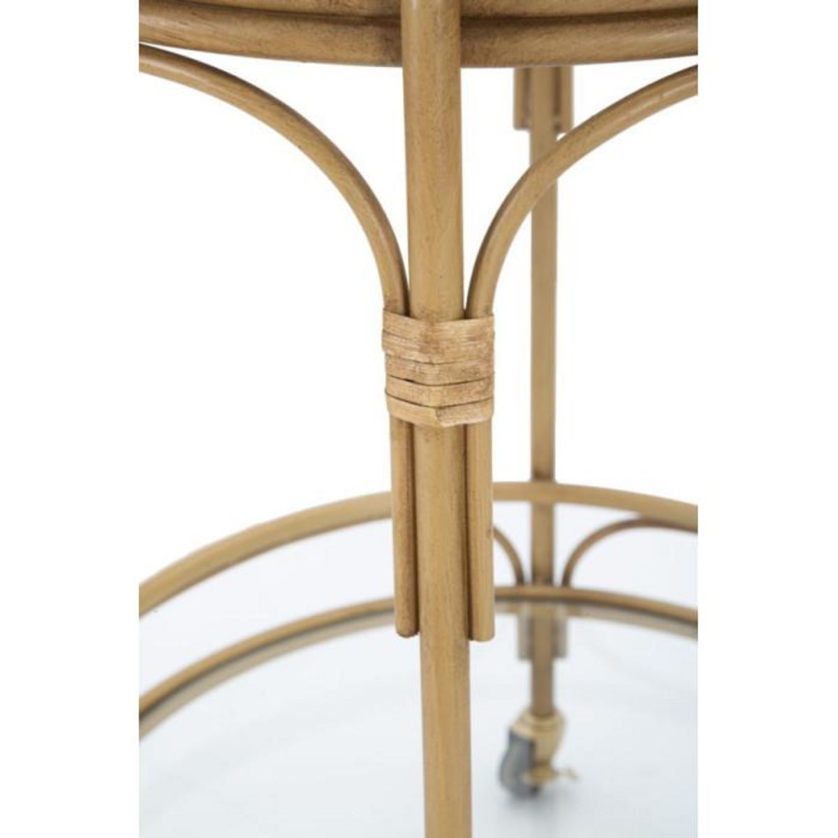 Paris Prix Desserte de Cuisine 2 Niveaux  Panama  74cm Naturel