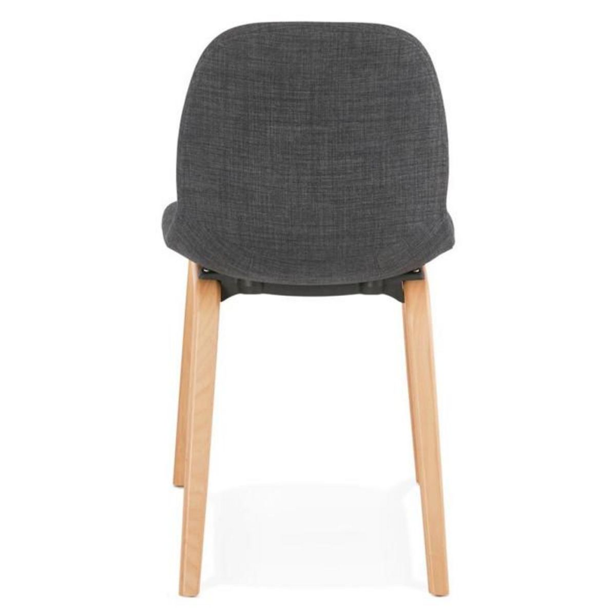 Paris Prix Chaise Design en Tissu  Tikel  81cm Gris Foncé & Naturel