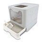 Voir la diapositive 2 : M PETS Maison de toilette - M PETS - SILE TOP - Gris - 51 x 41 x 12.5 cm - Pratique, démontable, tiroir coulissant, pelle incluse