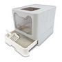 Voir la diapositive 2 : M PETS Maison de toilette - M PETS - SILE TOP - Gris - 51 x 41 x 12.5 cm - Pratique, démontable, tiroir coulissant, pelle incluse
