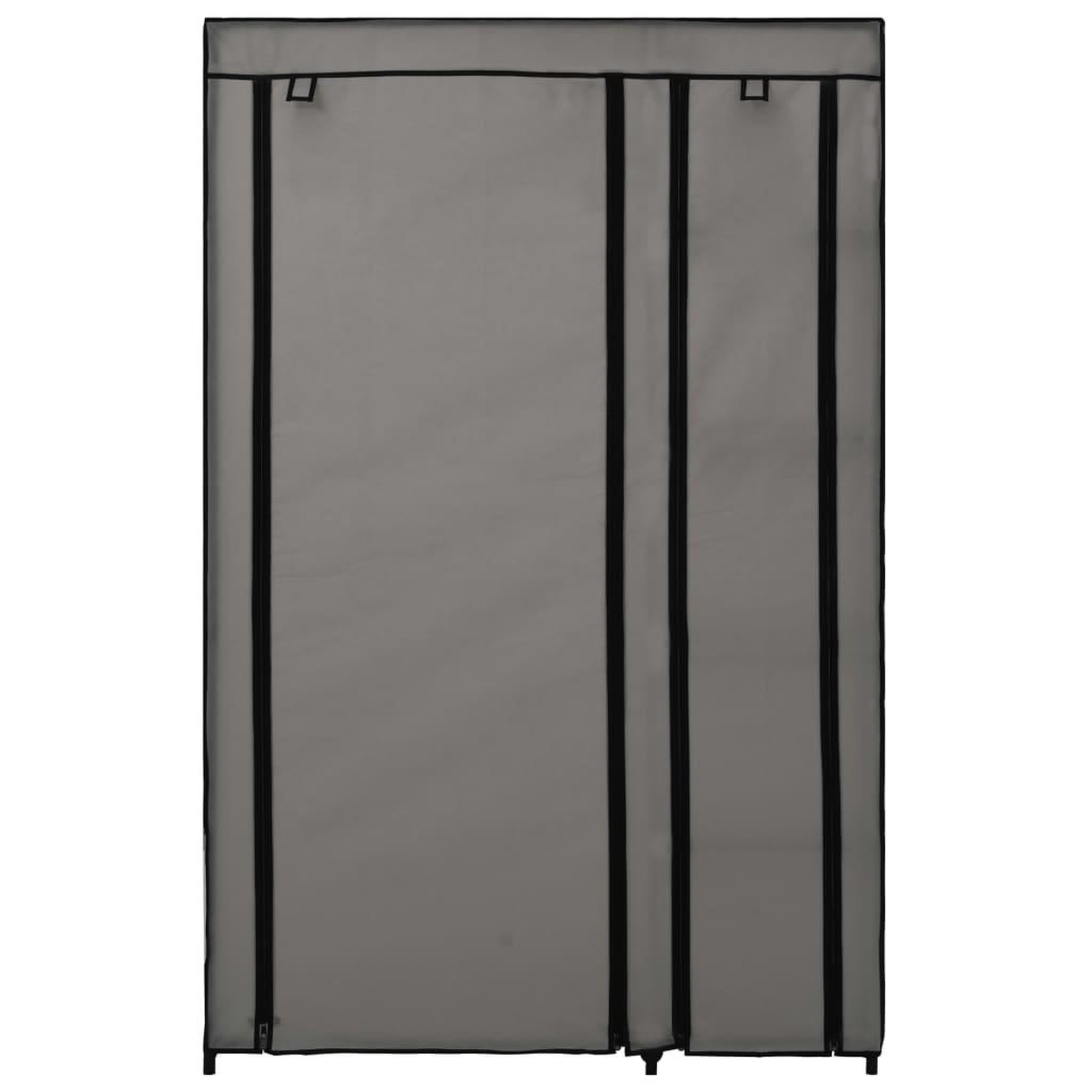 Voir la diapositive 4 : VIDAXL Garde-robes pliables 2 pcs Gris 110x45x175 cm Tissu
