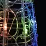 VIDAXL Cone lumineux decoratif pyramide a LED Acrylique Colore 90 cm