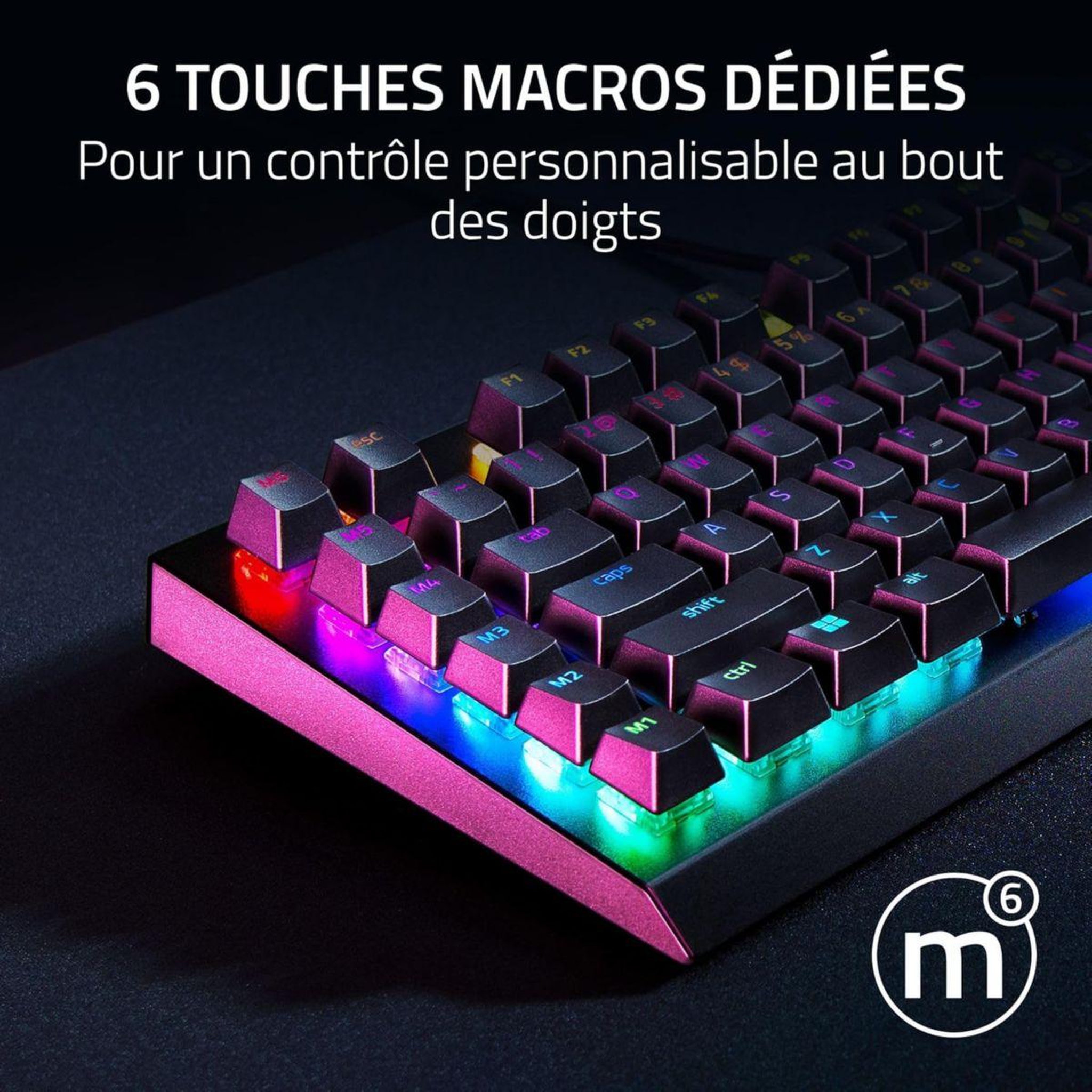 Voir la diapositive 5 : Razer Clavier gamer BlackWidow V4 X Green Switch