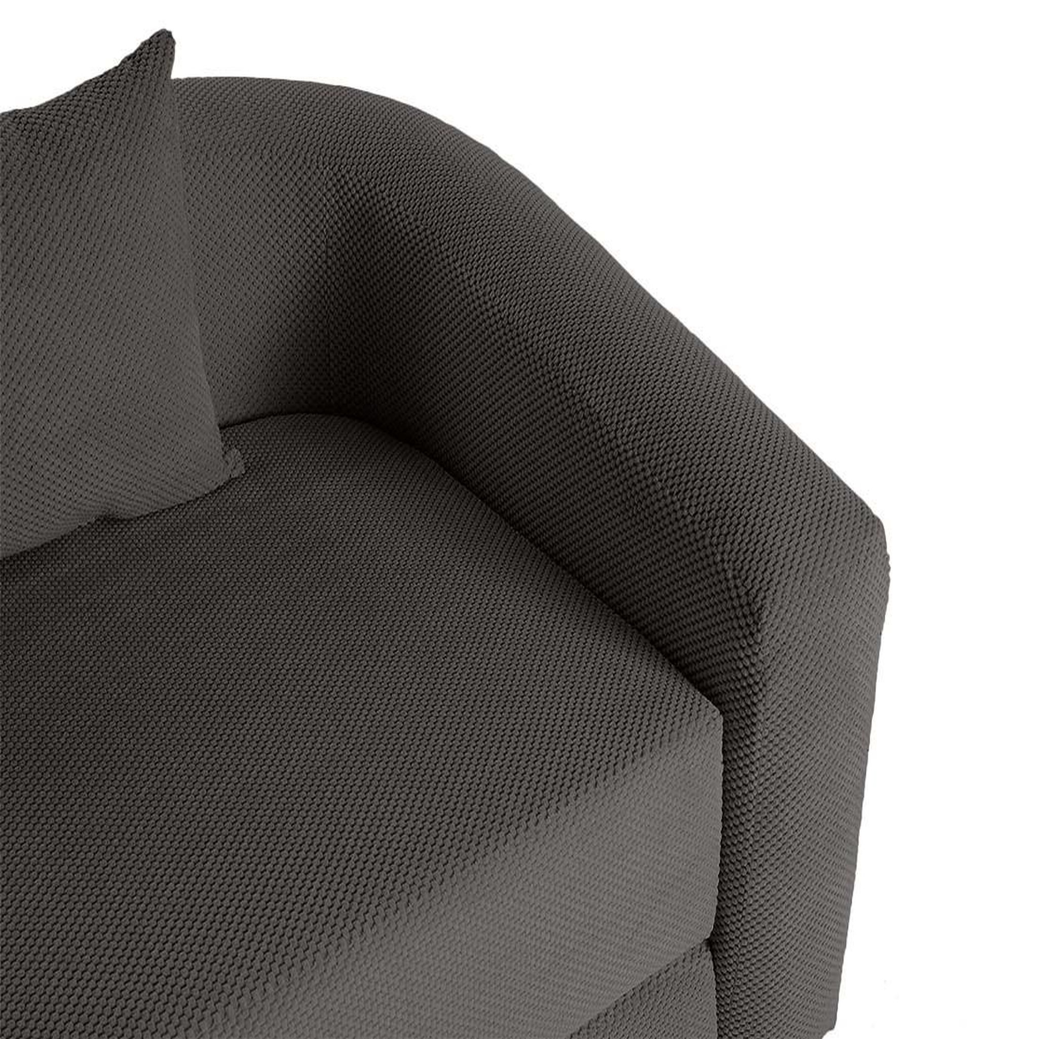 Voir la diapositive 5 : BEST MOBILIER Nuvia - canapé convertible déplimousse 3 places en velours texturé
