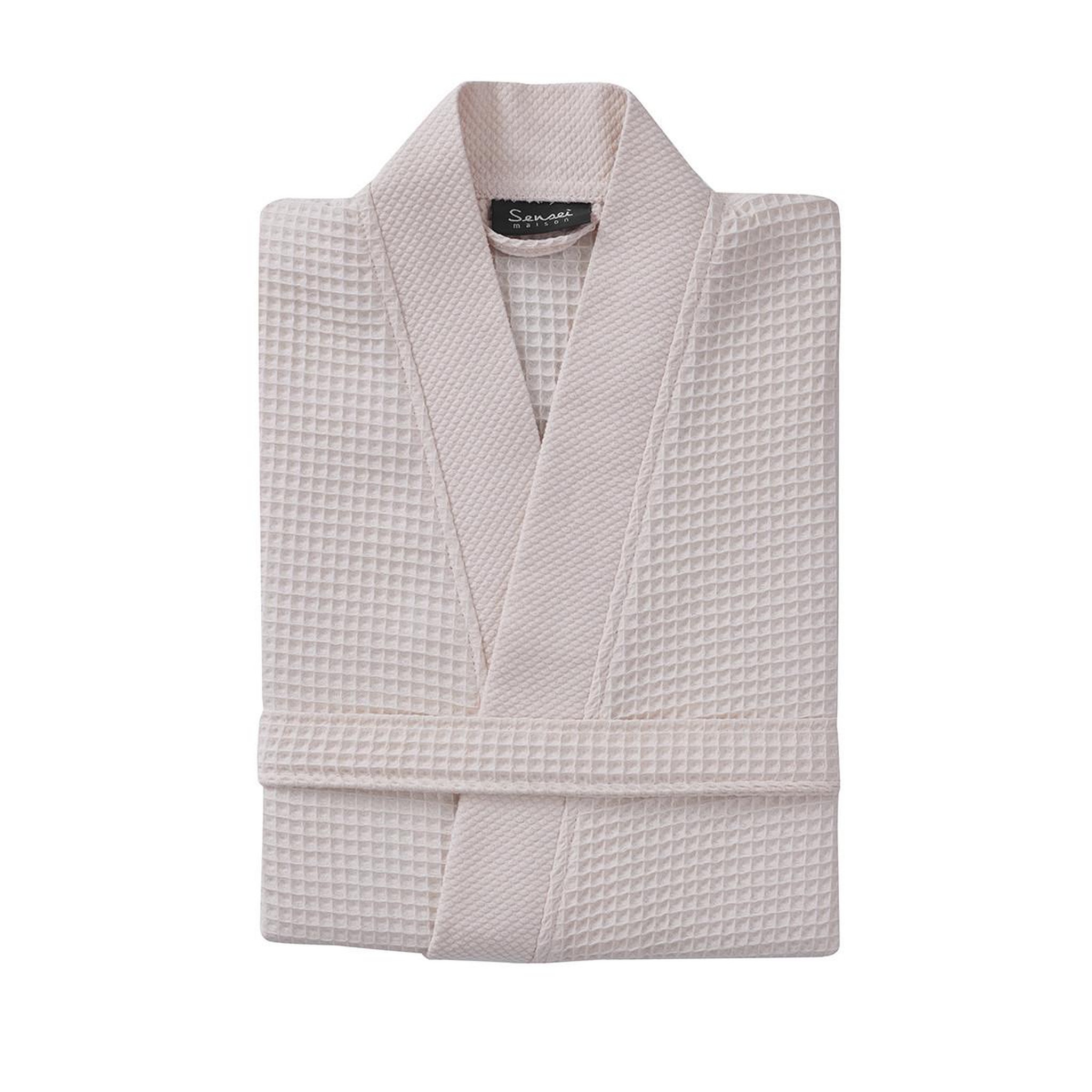 Voir la diapositive 3 : Sensei Maison Peignoir court femme nid d'Abeille col piqué SPA