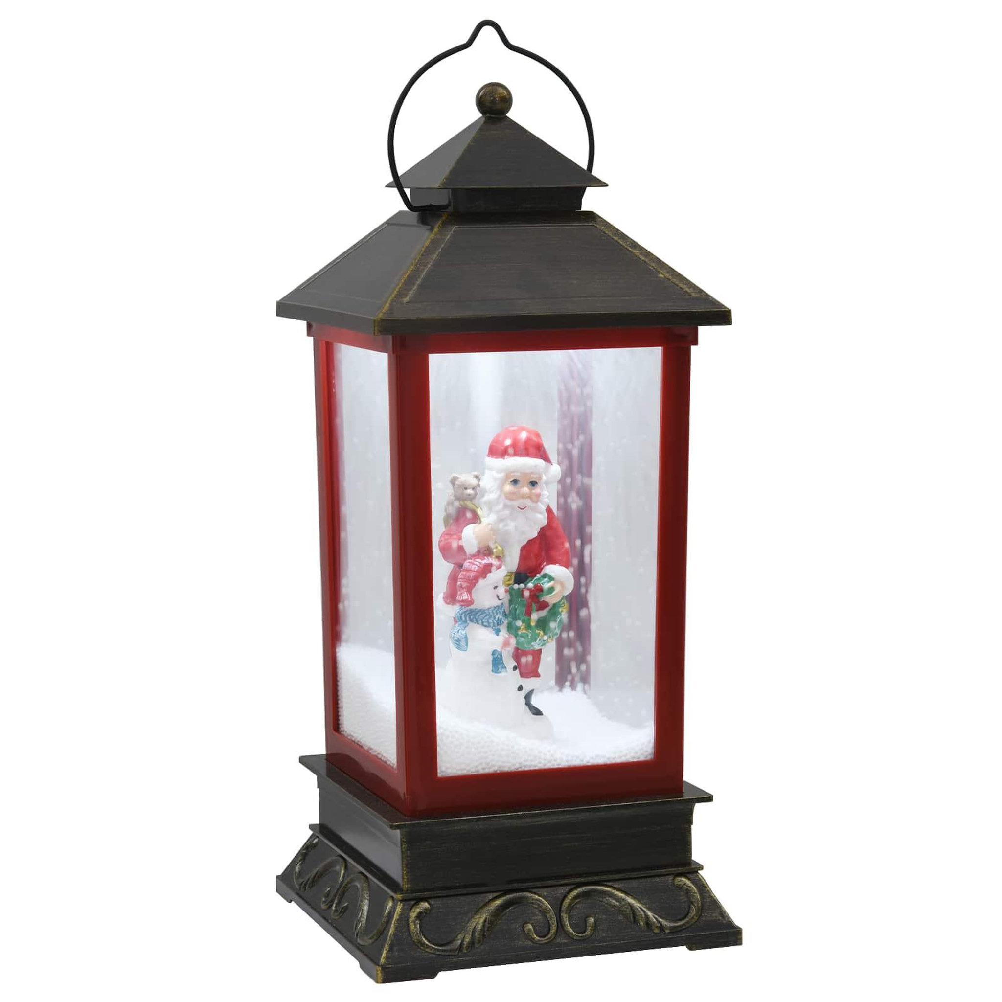 VIDAXL Lanterne de Noël ESPOO Blanc froid 17,5 x 17,5 x 41 cm