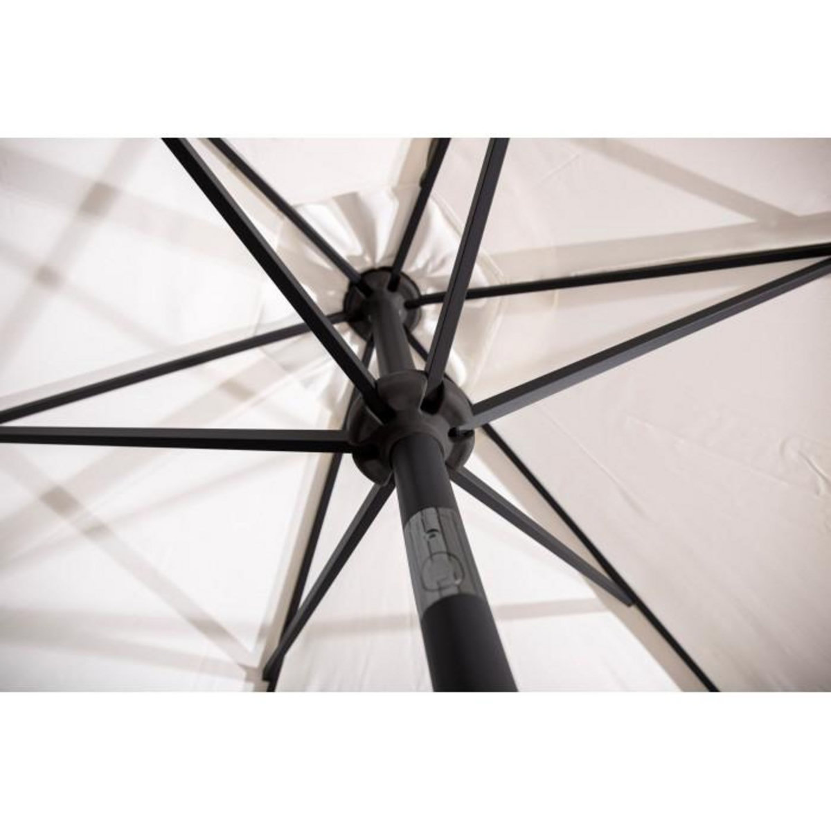 Paris Prix Parasol en Métal  Leeds  300cm Blanc