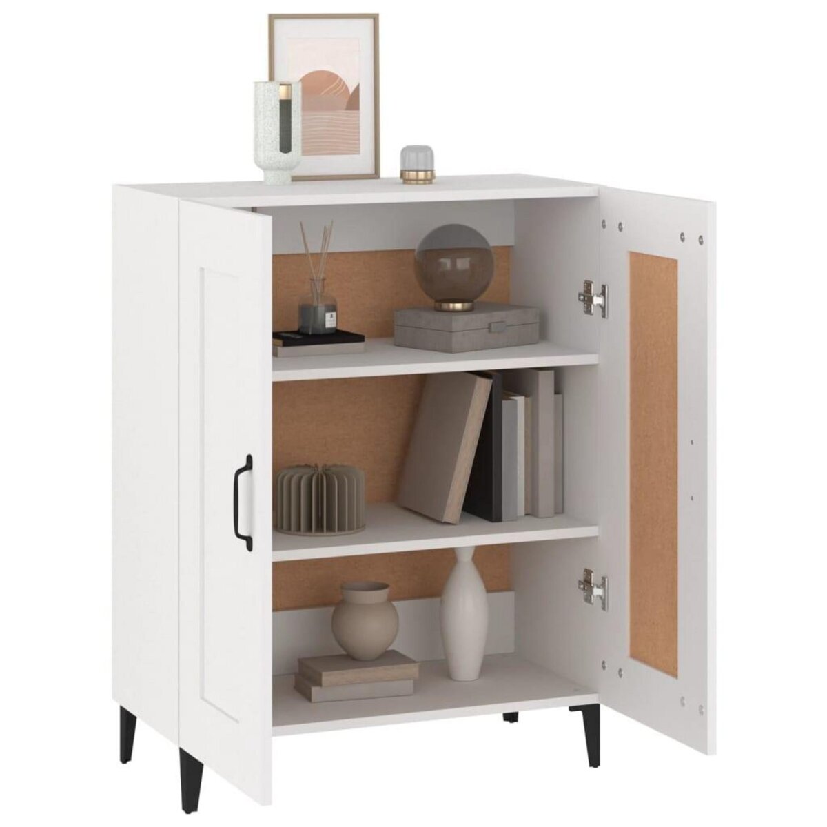 VIDAXL Buffet Blanc 69,5x34x90 cm Bois d'ingenierie