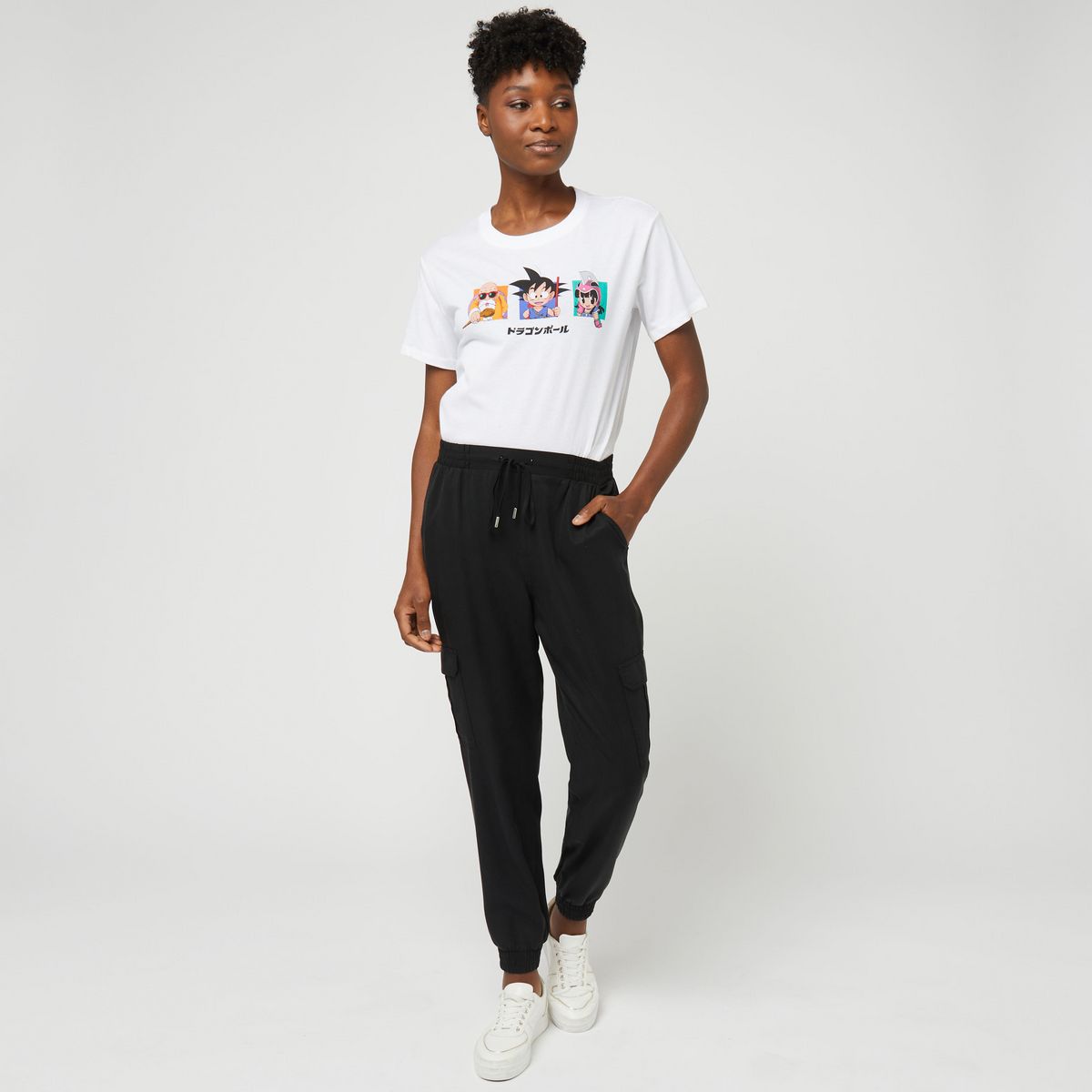 INEXTENSO Pantalon noir uni femme