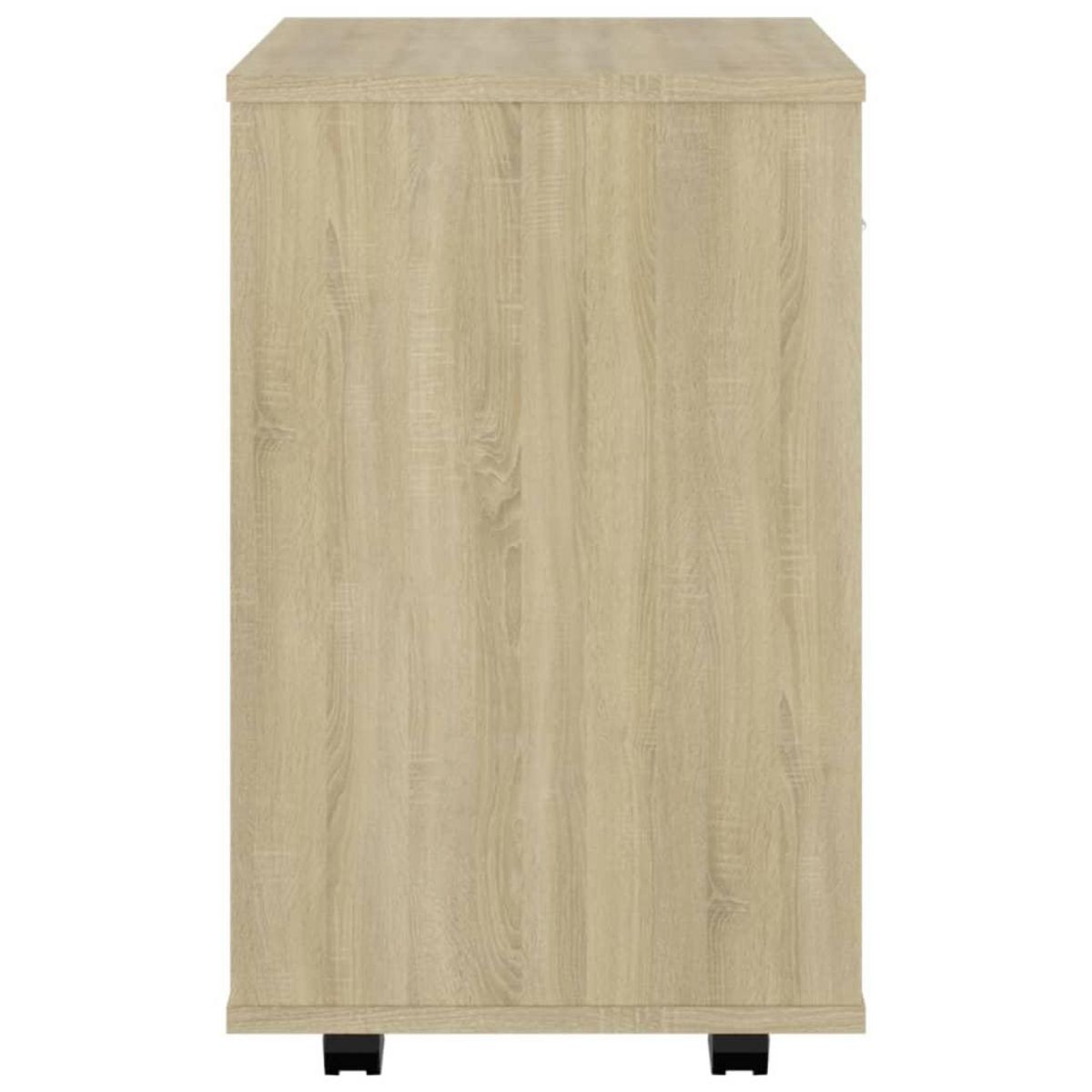 VIDAXL Armoire a roulettes Chene sonoma 46x36x59 cm Bois d'ingenierie