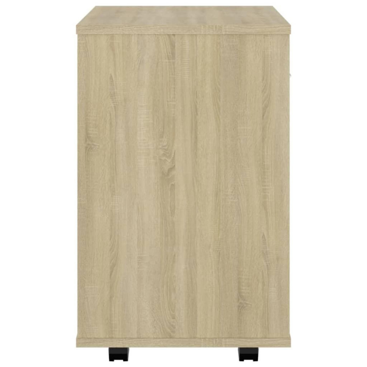 VIDAXL Armoire a roulettes Chene sonoma 46x36x59 cm Bois d'ingenierie