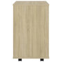 Voir la diapositive 5 : VIDAXL Armoire a roulettes Chene sonoma 46x36x59 cm Bois d'ingenierie