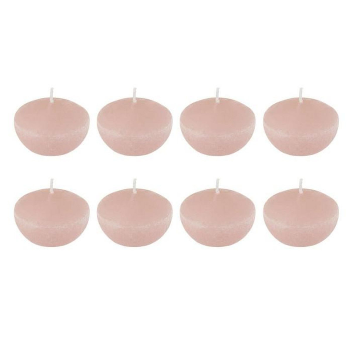 Paris Prix Lot de 8 Bougies Chauffe-Plat  Flottante  6cm Rose